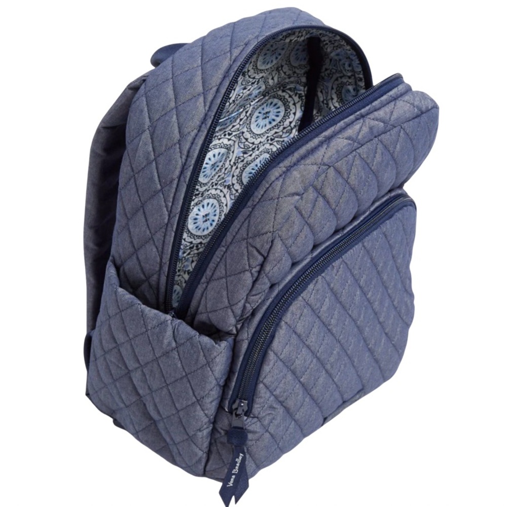 LOW START NWT - Vera Bradley Quilted Denim Backpack and Crossbody Set - Picture 4 of 17